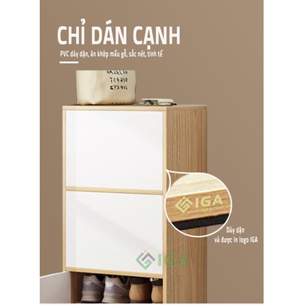 Tủ kệ giày gỗ thông minh 3 tầng thiết kế hiện đại tiết kiệm diện tích chính hãng- GP146.31