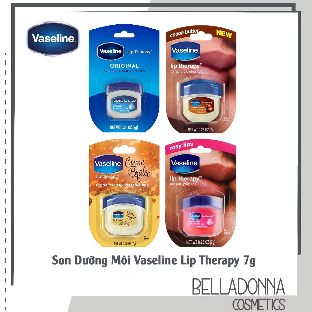 [4 Mùi] Son Dưỡng Môi Vaseline Lip Therapy 7g