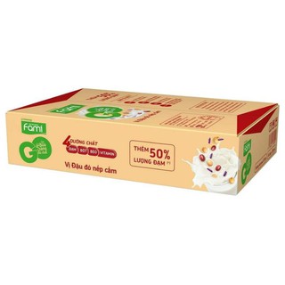 Thùng sữa Đậu nành Famigo đậu đỏ 200ml×36 hộp