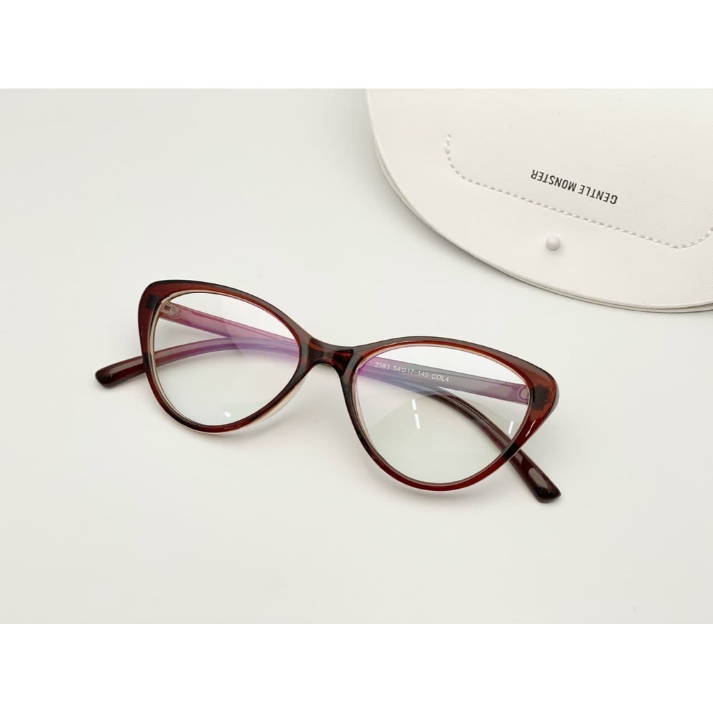 Gọng kính cận mắt mèo dẻo Chilistore Kính cận thời trang Nam nữ 2383