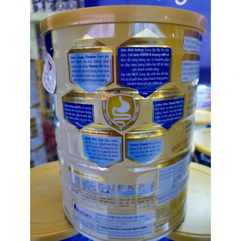 Lon Sữa 900g Oggi Ba Vitadairy Giúp Tăng Cân Hiệu Quả Cho Trẻ Biếng Ăn