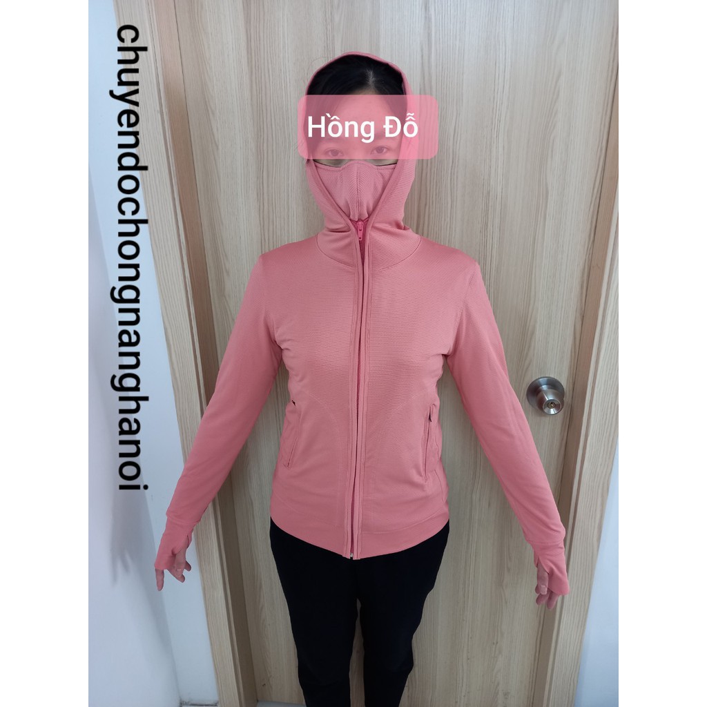 Áo chống nắng 2 lớp cotton thông hơi chống tia UV, bụi Nano cao cấp  ྇