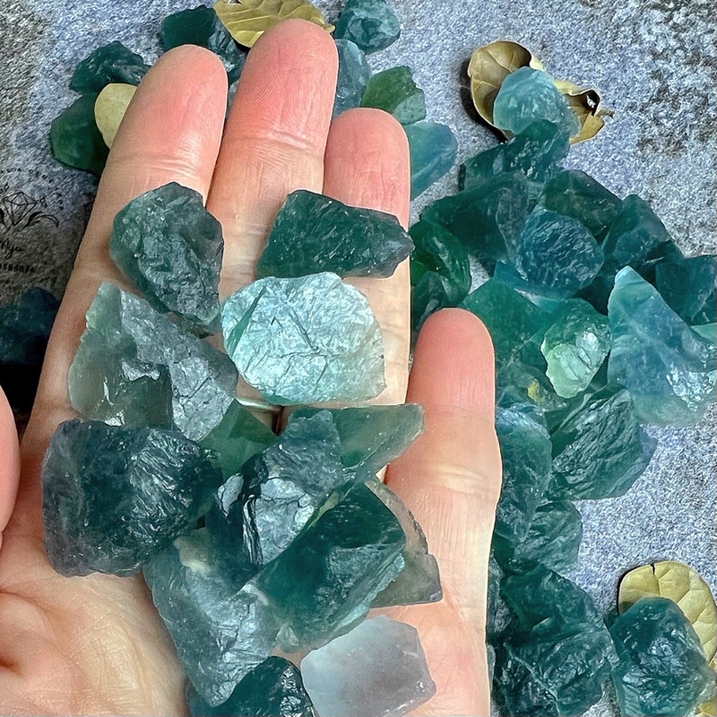 Đá thô Blue fluorite Brazil đẹp, sưu tầm, làm handmade, reiki, thanh tẩy, thiền định