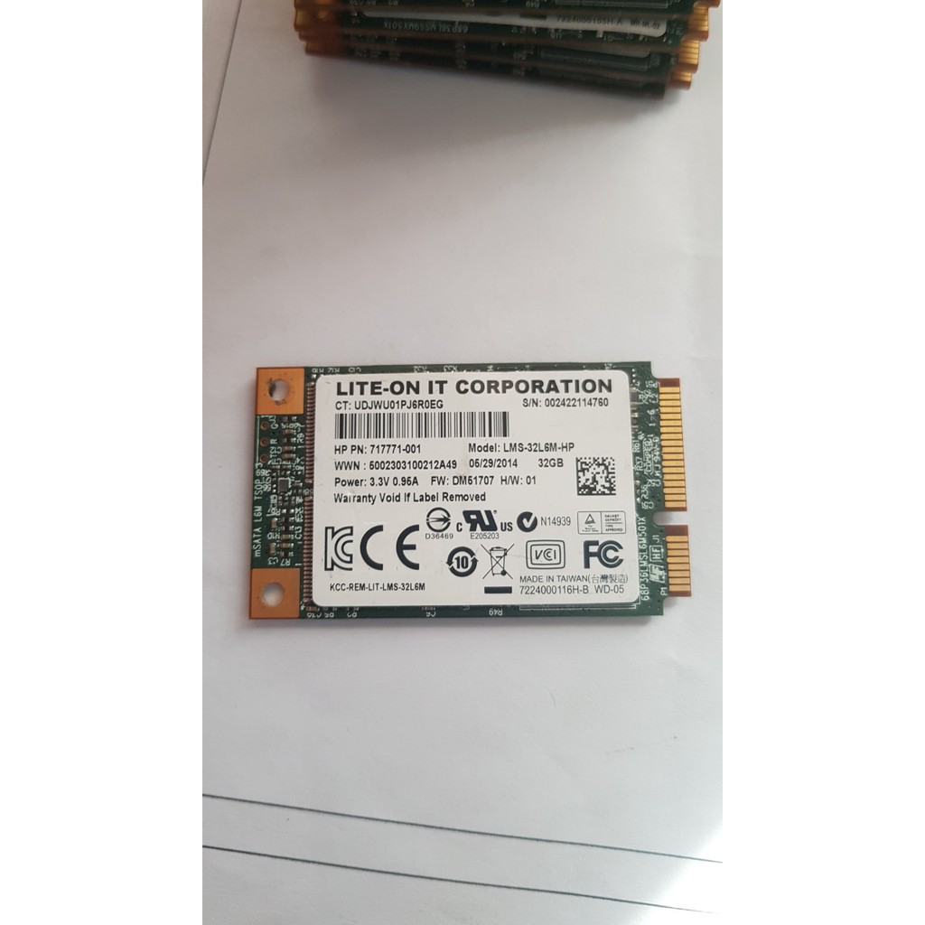 Ổ SSD Msata 32GB 64 GB 128GB 256GB - SAMSUNG LITEON SKhynix BH12T