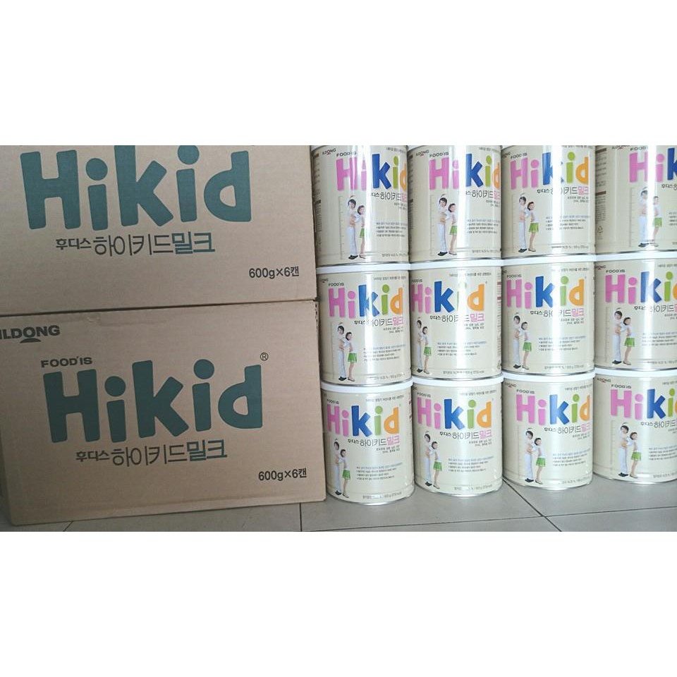Sữa Hikid Hàn Quốc vị vani cho bé từ 12 tháng tuổi phát triển chiều cao, trí não