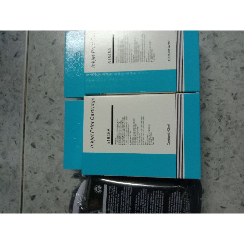 4 hộp mực in hp45, mực in sơ đồ