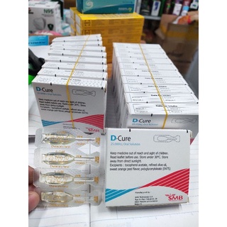 D-Cure chính hãng VTM D3,Vitamin D-cure hỗ trợ bổ sung Vitamin D thiếu hụt hộp 4 ống date 3/23