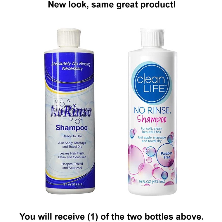 DẦU GỘI KHÔ & SỮA TẮM KHÔ KHÔNG DÙNG NƯỚC - NO RINSE SHAMPOO & BODY WASH 236,6ML - CHO PHỤ NỮ MỚI SINH, NGƯỜI HẬU PHẪU