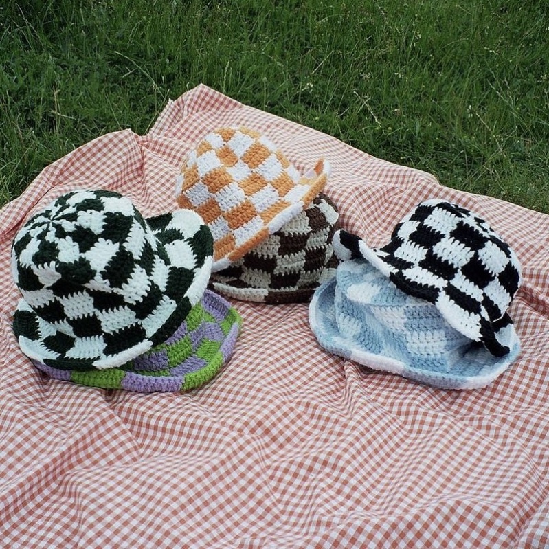CHECKERED BUCKET HAT - NÓN BUCKET LEN