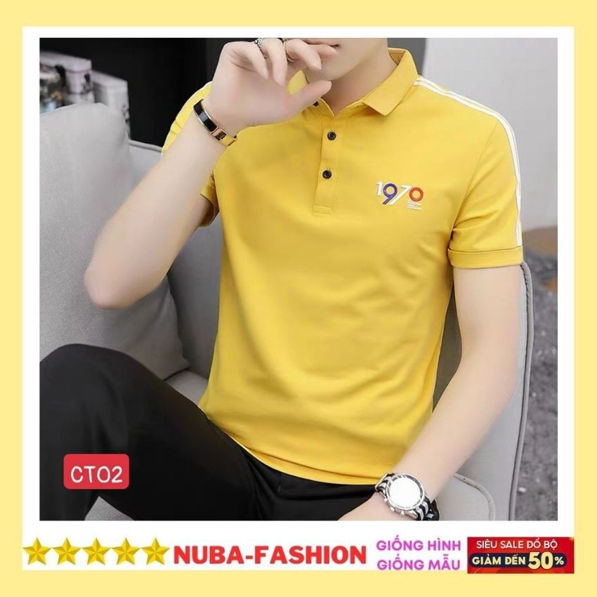Áo thun nam cổ bẻ mẫu mới đẹp giá rẻ,áo phông TCS 02