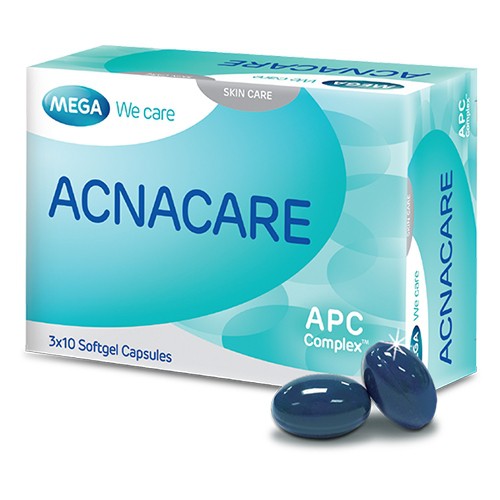 Thực Phẩm Chức Năng Ngăn Ngừa Mụn Mega We Care Acnacare (3 Vỉ x 10 Viên)/Hộp