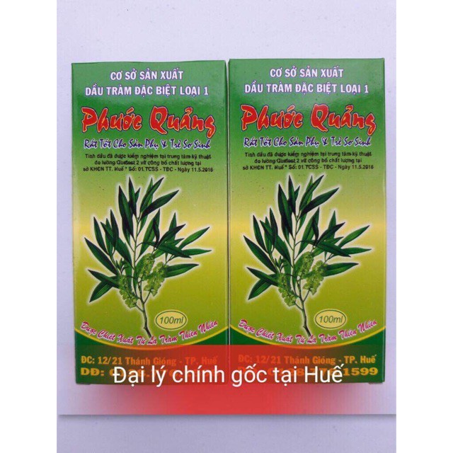 Tinh dầu tràm Phước Quảng loại 1 cực xịn nguyên chất 100ml