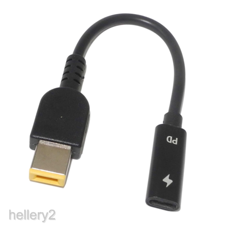 Dây Cáp Sạc USB Loại C Đầu Cái Sang Đầu Cái Vuông Dành Cho Laptop Lenovo 2