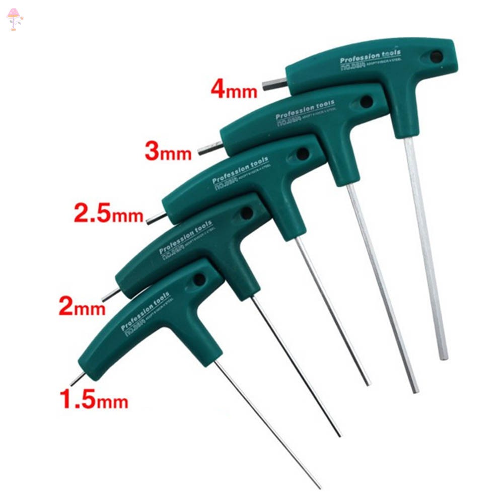 Tua vít lục giác kiểu chữ T H1.5mm-10mm 5mm chất lượng cao