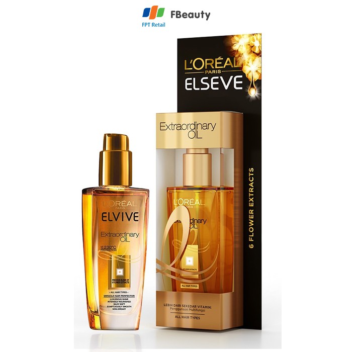 Dầu Dưỡng Tóc Tinh Dầu Hoa Tự Nhiên L'Oreal Elseve Extraodinary Oil 100ml