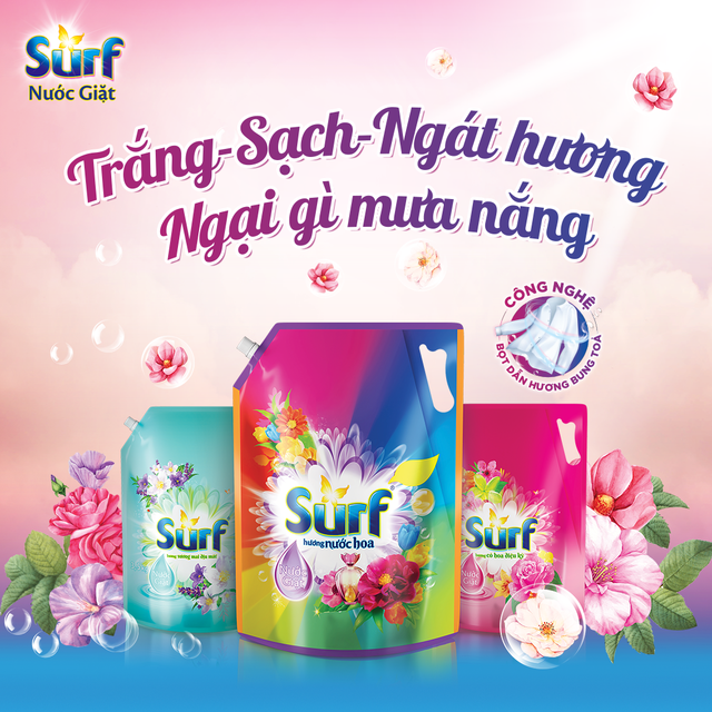 Nước giặt Surf túi 3.5kg/3.1kg