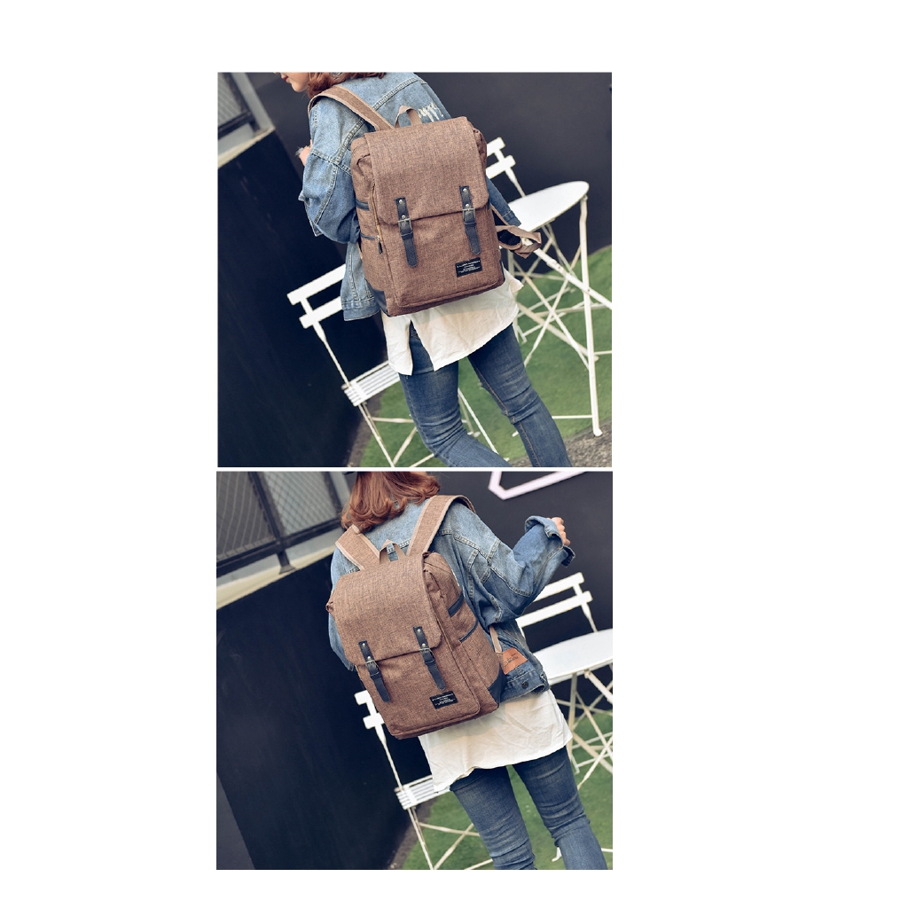 MOLAMGO Ba lô đựng laptop kiểu dáng đơn giản tiện dụng dành cho nam