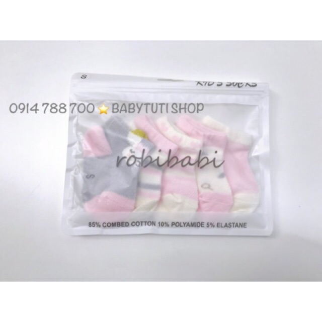 Set 5 đôi tất cho bé