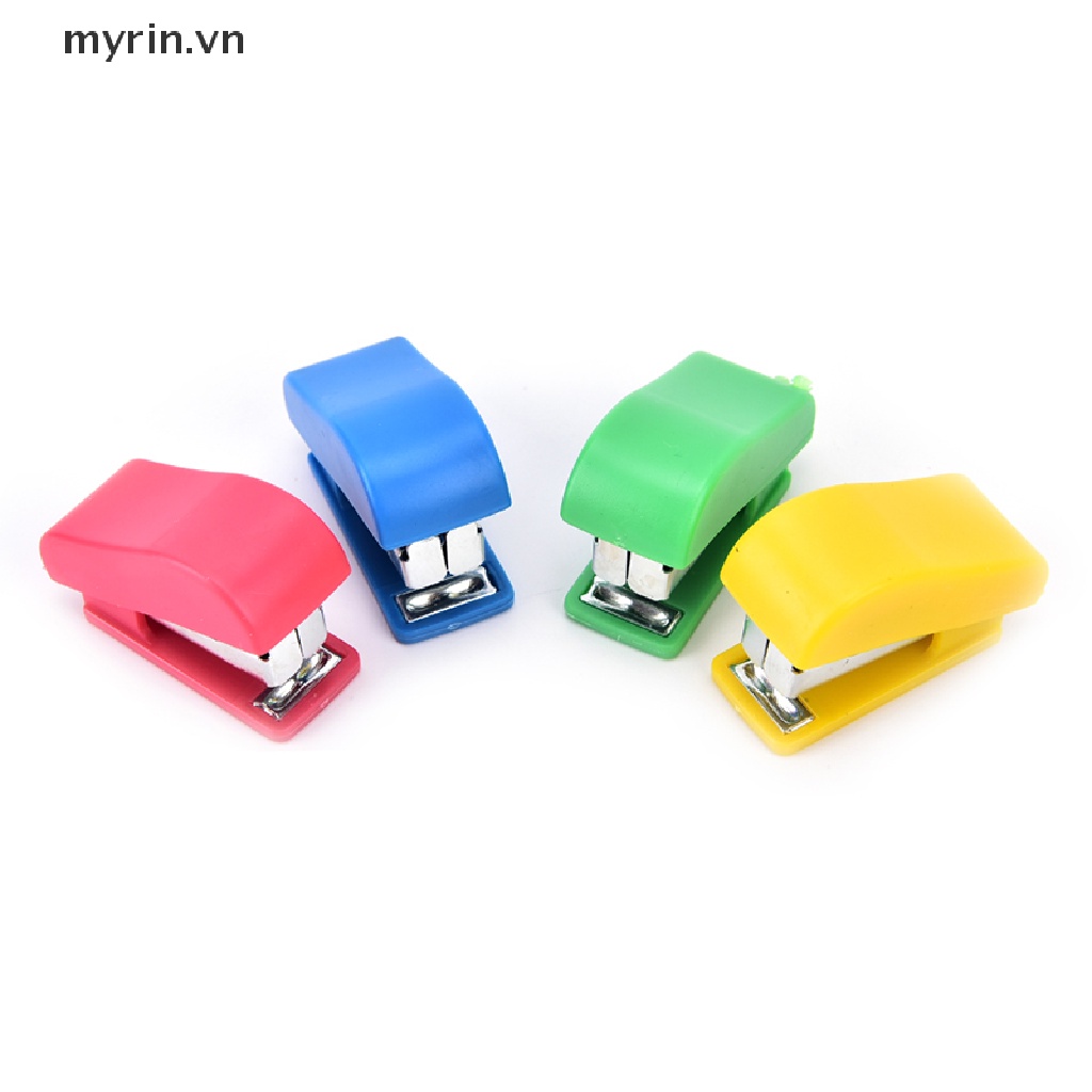 Đồ Bấm Ghim Mini Họa Tiết Hoạt Hình Kèm Đồ Bấm Ghim Tiện Dụng Cho Văn Phòng / Trường Học