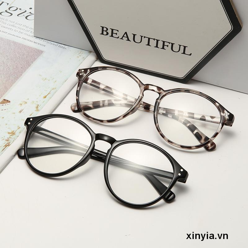 Kính Mát Gọng Tròn Chống Ánh Sáng Xanh Thời Trang Phong Cách Hàn Quốc Cho Nam Và Nữ