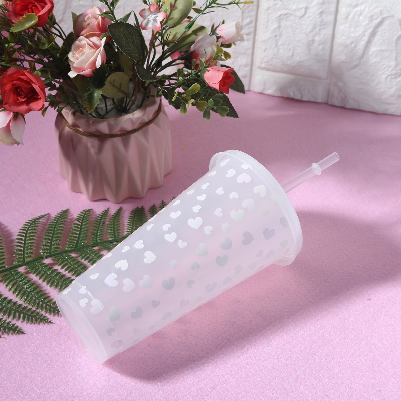 Cốc Uống Nước Lạnh 25oz Có Nắp Và Ống Hút Thay Đổi Màu Sắc Phong Cách Giáng Sinh Dành Cho Người Lớn Và Trẻ Em