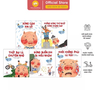 Sách - ehon không sao đâu con 5 cuốn - ehon chú lợn