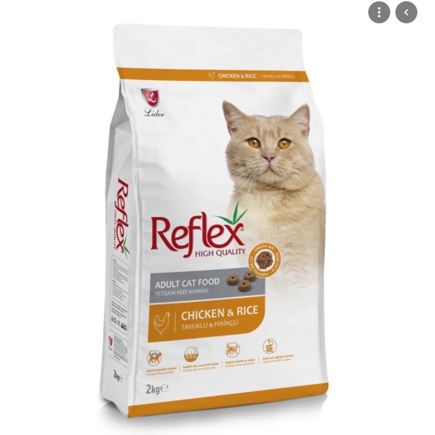 Thức ăn hạt khô Reflex cho mèo kitten/ adult - Túi 2kg (Reflex trắng)