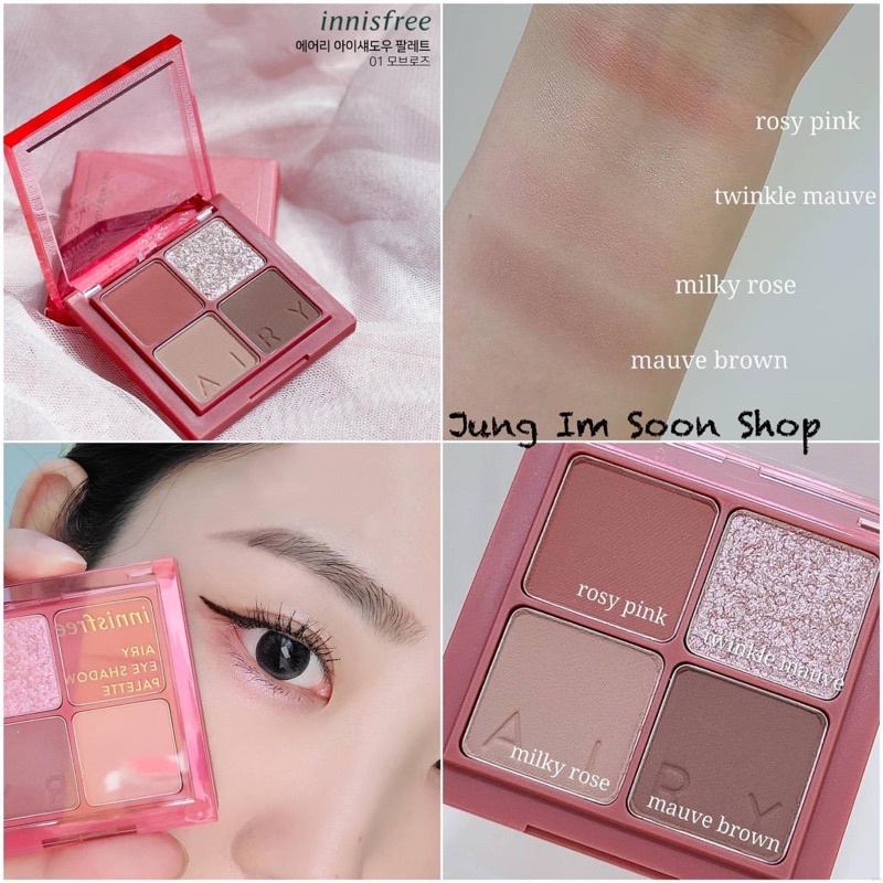 Phấn Mắt Dạng Lì Siêu Mịn Innisfree Airy Eye Shadow Palette