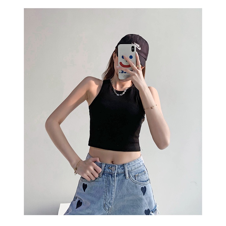 Áo croptop nữ ba lỗ ôm body thun tăm basic ulzzang LOKISO CT03