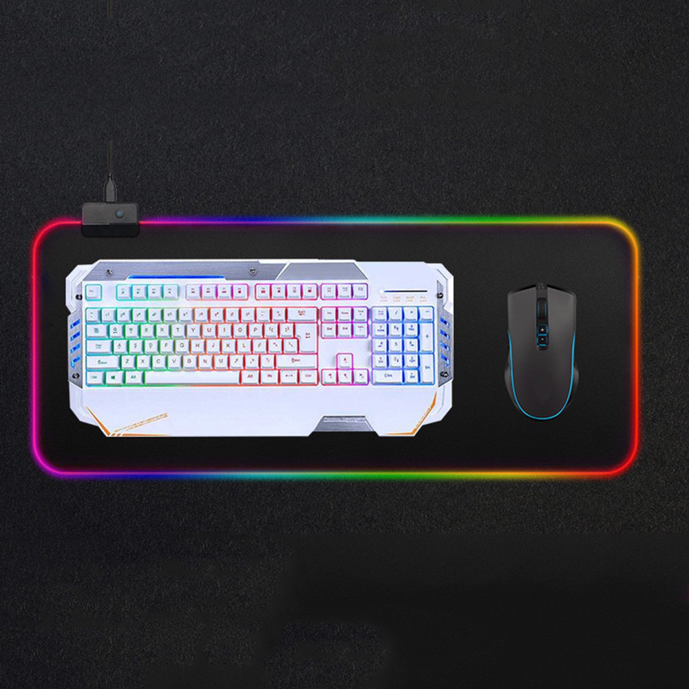 Thảm Lót Chuột Chơi Game Chống Trượt Có Đèn Led Rgb