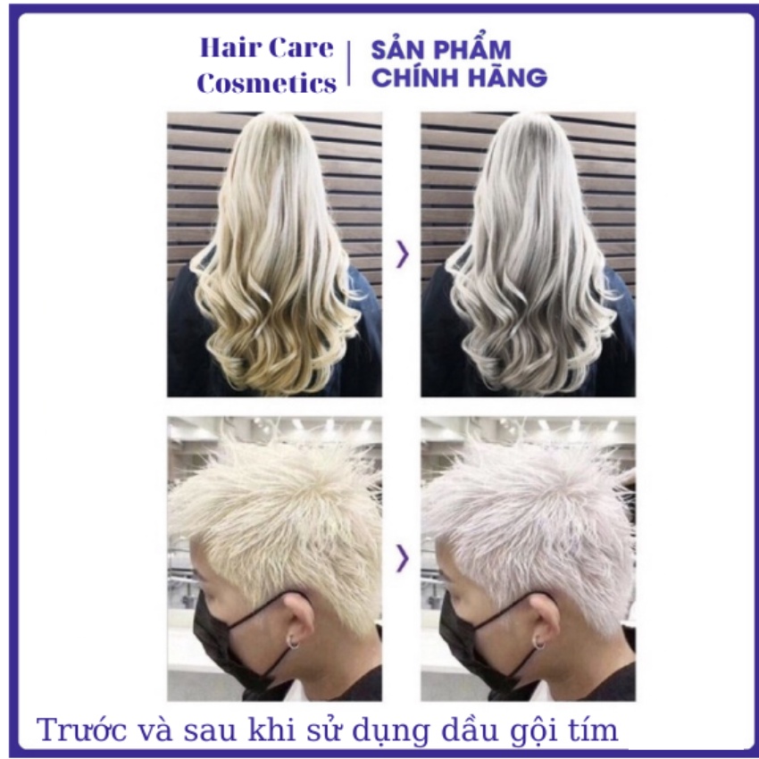 Dầu gội tím Promax, dầu gội khử vàng và giữ màu dành cho tóc tẩy nhuộm màu thời trang | Shop