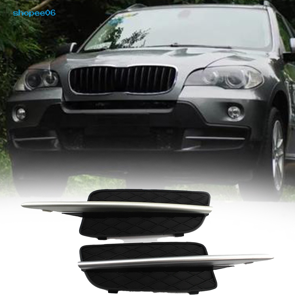 Cwpe_l/r Đèn Pha Bezel Giảm Xóc Có Lưới Tản Nhiệt 51117159593 51117159594 Phụ Kiện Chuyên Dụng Dành Cho BMW E70 X5 07-09