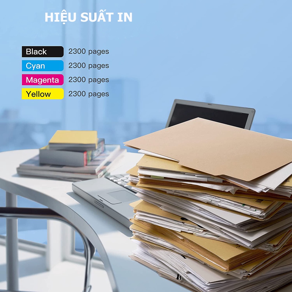 Hộp mực in màu cho máy in Hp LaserJet Pro M452dn | Mực laser màu 410A CF410A/ CF411A/ CF412A/ CF413A bảo hành 12 tháng