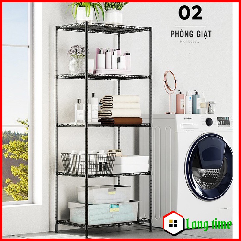 Kệ đa năng, kệ để đồ 5 tầng khung thép carbon lắp ráp tiện lợi | BigBuy360 - bigbuy360.vn