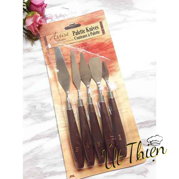 Bộ 5 dụng cụ chà láng trang trí mini