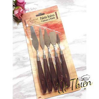 Bộ 5 dụng cụ chà láng trang trí mini