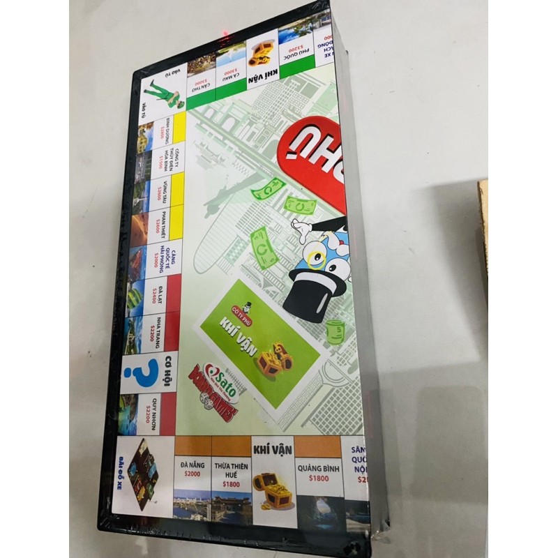 Cờ Tỷ Phú Sato (Monopoly Thử Thách Làm Giàu,Phiên Bản Các Địa Danh Việt Nam ( KUNBABYSHOP - MSKUN039)