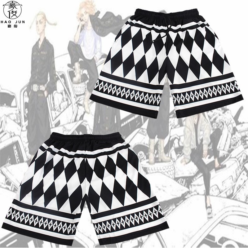 Quần Short Nam In Hình 3D Phong Cách Anime Naruto Cá Tính