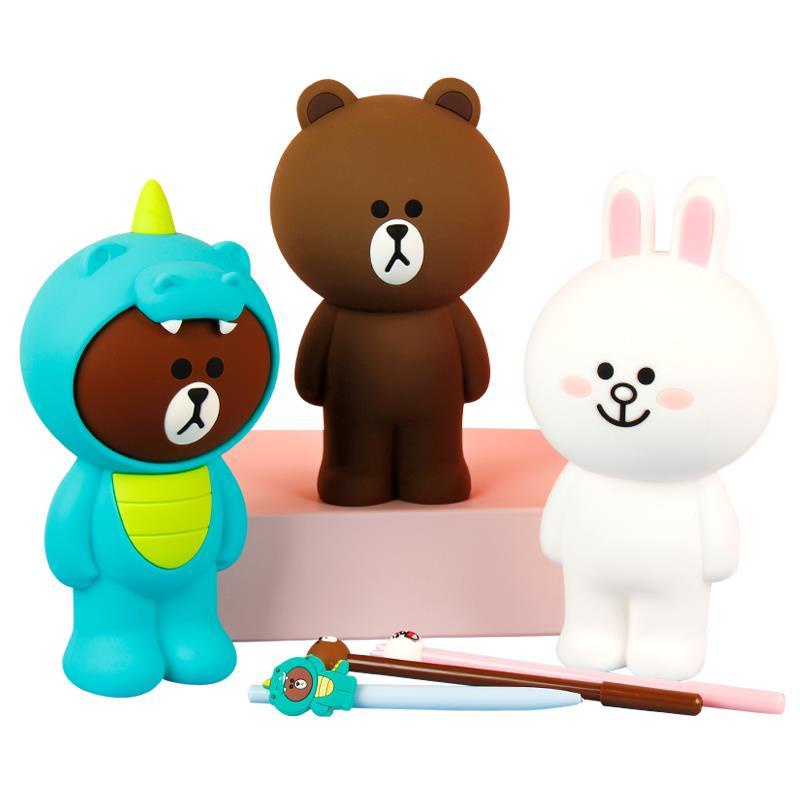 Túi Đựng Bút Bằng Silicon Hình Gấu Nâu Hàn Quốc Dễ Thương 2022