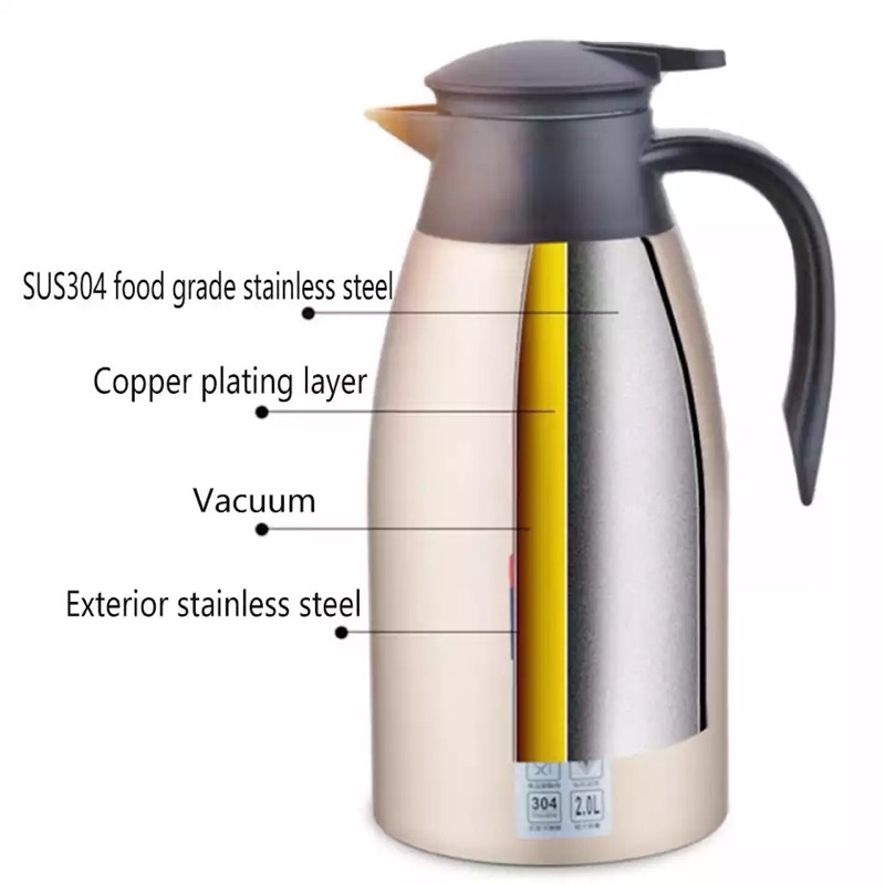 Bình giữ nhiệt, bình inox 2L giữ nhiệt đến 24h
