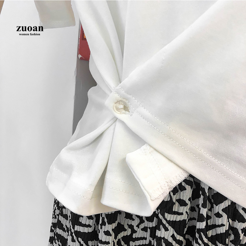 SUXI Áo Tay Ngắn Croptop Màu Trơn Phong Cách Hàn Quốc Dành Cho Nữ