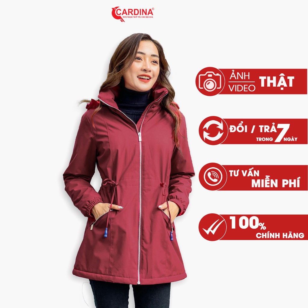 Áo Parka Nữ 𝐂𝐀𝐑𝐃𝐈𝐍𝐀 Lót Lông Cừu Cao Cấp Siêu Nhẹ Siêu Ấm Chống Nước 1PKF