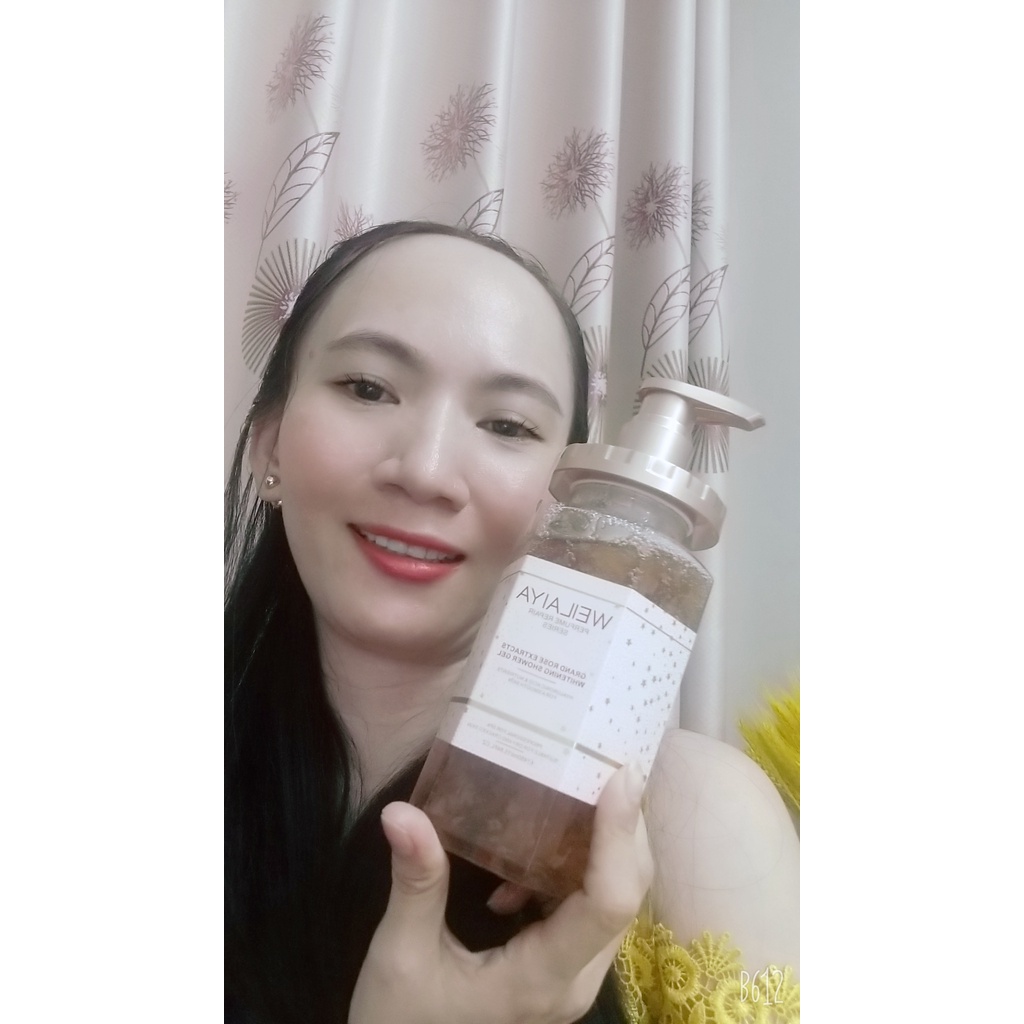 Sữa Tắm Nước Hoa - Sữa Tắm 𝑾𝑬𝑰𝑳𝑨𝑰𝒀𝑨 Chiết Xuất Thiên Nhiên 100% -Weilaiya Grand Rose Extracts Whitening Shower Gel 450ml