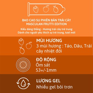 Bao Cao Su Masculan Das Kondom Frutti Edition