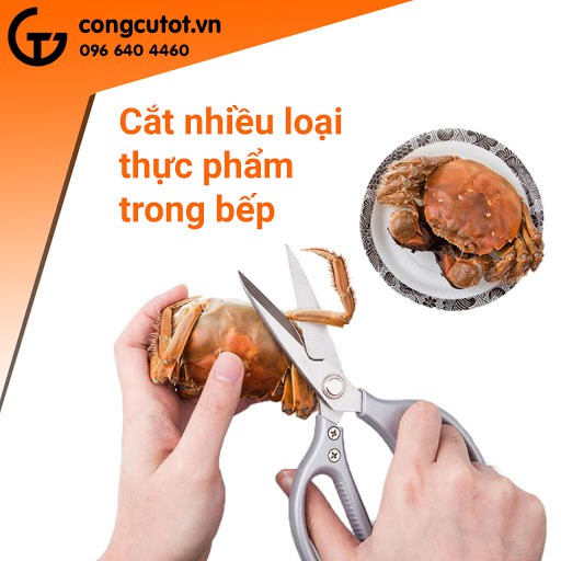 [HÀNG XỊN] KÉO CẮT THỊT CÁ, RAU CỦ QUẢ NHẬT BẢN SK5 SIÊU BÉN SIÊU BỀN - KÉO CẮT GÀ, CẮT XƯƠNG THỊT, CẮT NHÔM, CẮT GIẤY