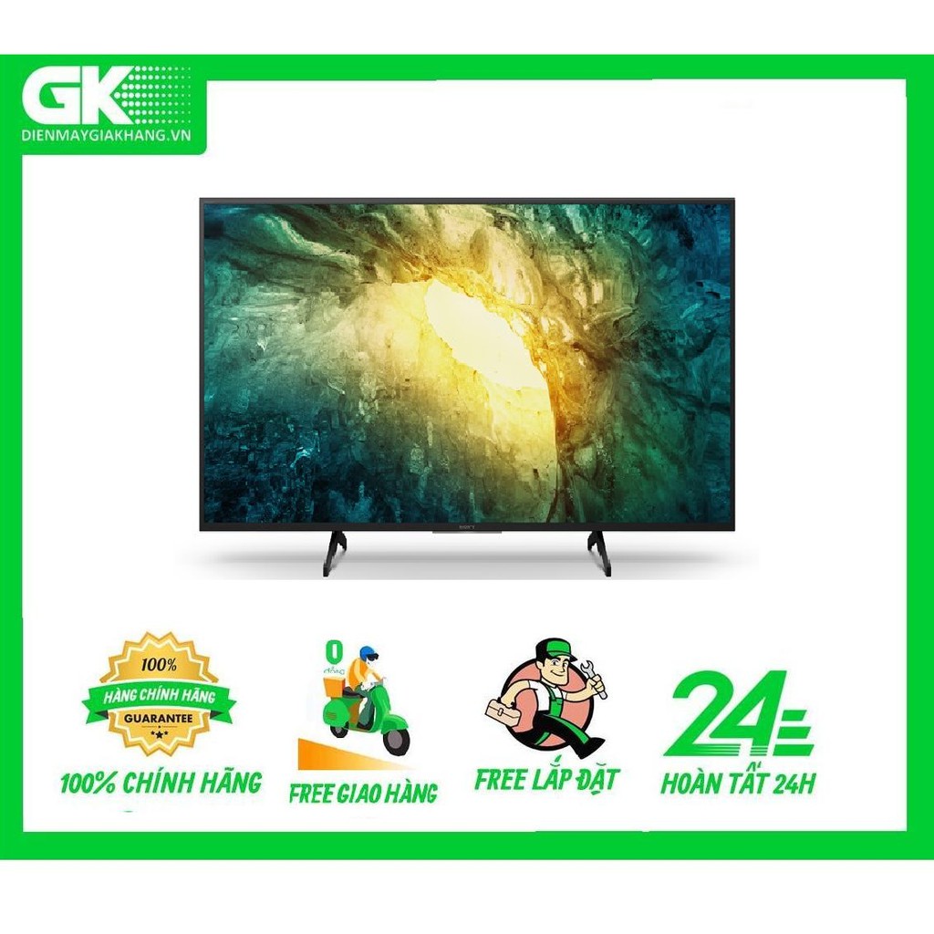 { GIÁ SỈ ) 55X7500H - MIỄN PHÍ CÔNG LẮP ĐẶT - Android Tivi Sony 4K 55 inch KD-55X7500H Mới 2020