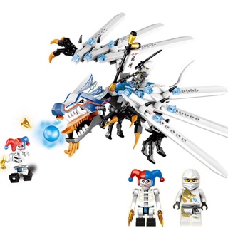 MÔ HÌNH LẮP RÁP - BELA 9729 - LELE 79142 - NINJA RỒNG TRẮNG - WHITE DRAGON