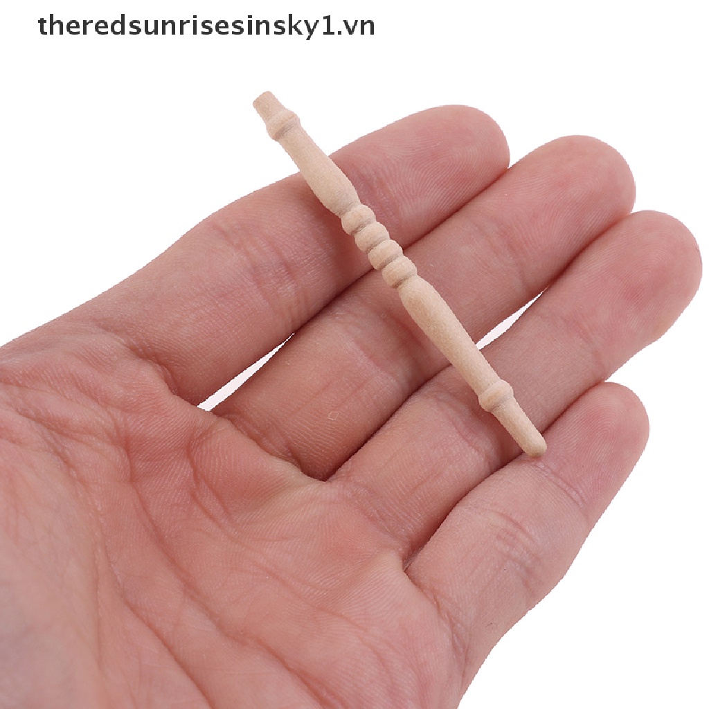 Set 12 mô hình cầu thang gỗ 1:12 trang trí nhà búp bê DIY