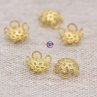 Charm ốp hoa bọc đá chặn hạt làm vòng