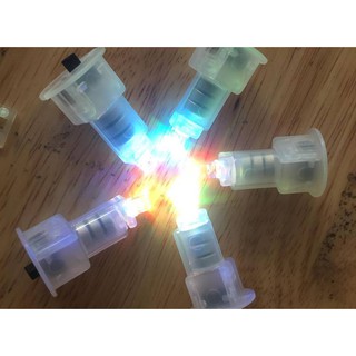 10 đèn Led 7 màu gắn vào lồng đèn Trung Thu